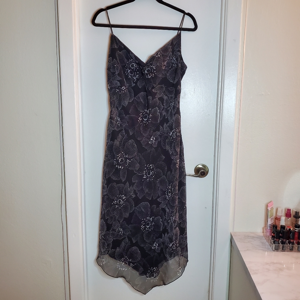 Floral Black dress